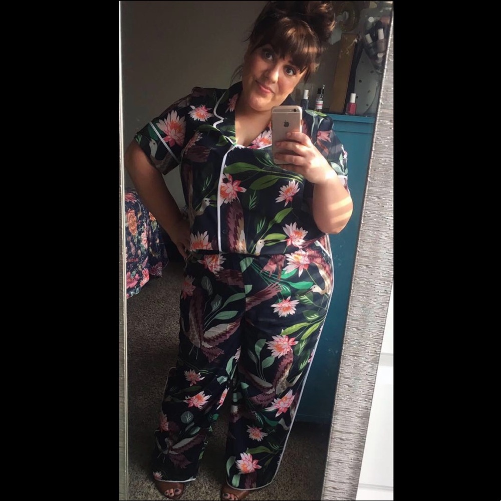Eloquii tropical pajama outfit